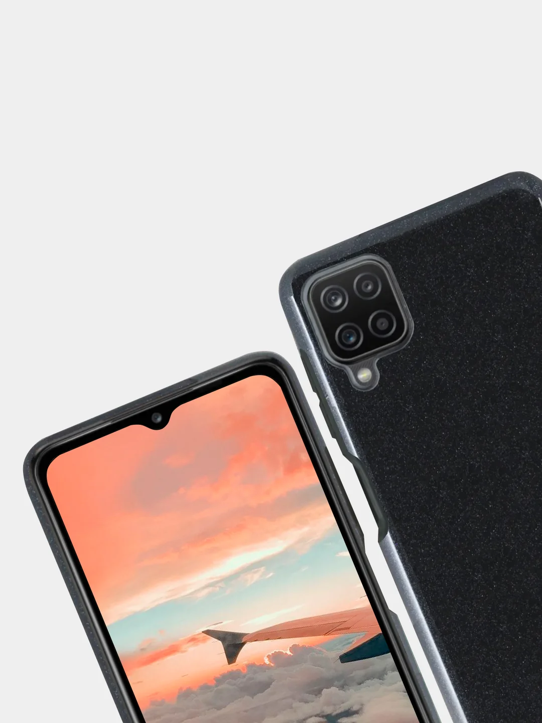 Бирюзовый чехол Samsung Galaxy A12, M12 силиконовый