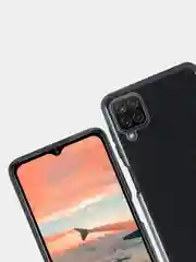 Бирюзовый чехол Samsung Galaxy A12, M12 силиконовый