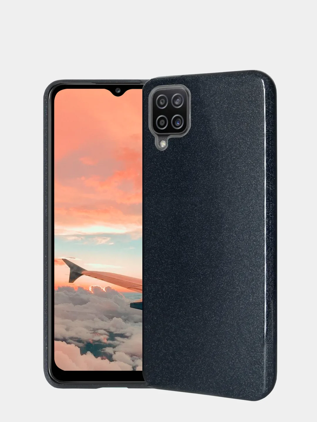 Бирюзовый чехол Samsung Galaxy A12, M12 силиконовый
