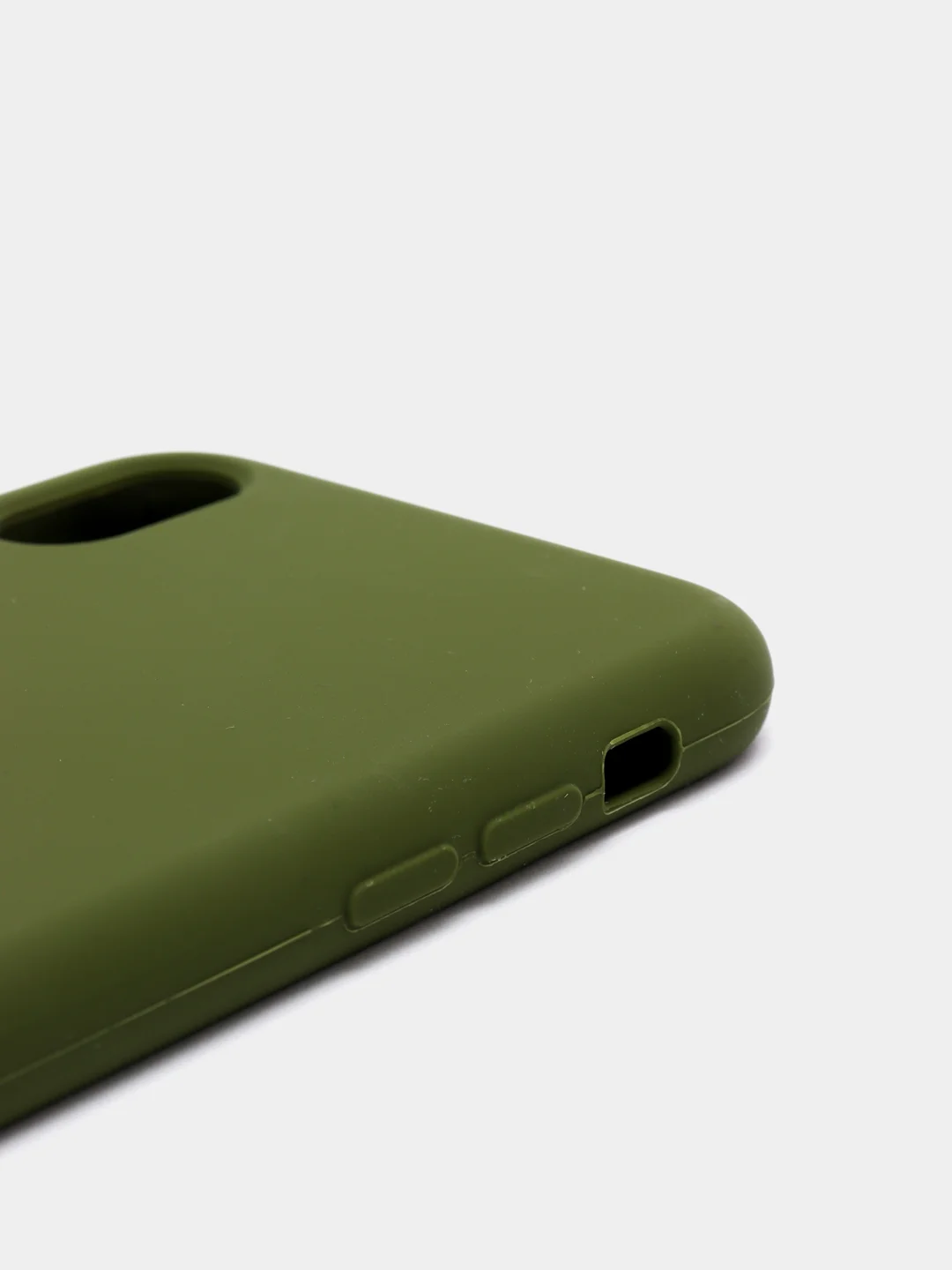 Зеленый чехол Silicone Case силиконовый с микрофиброй IPhone 5/5s/SE 6/6s 7/8 7+/8+ X/XS / 11 / 12