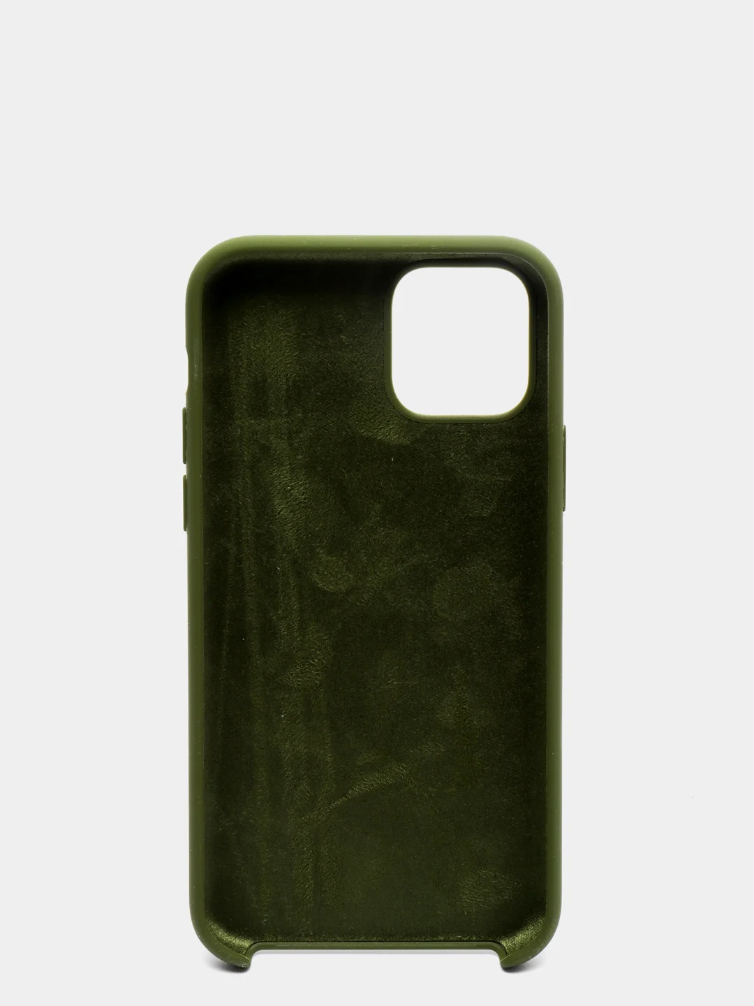 Зеленый чехол Silicone Case силиконовый с микрофиброй IPhone 5/5s/SE 6/6s 7/8 7+/8+ X/XS / 11 / 12