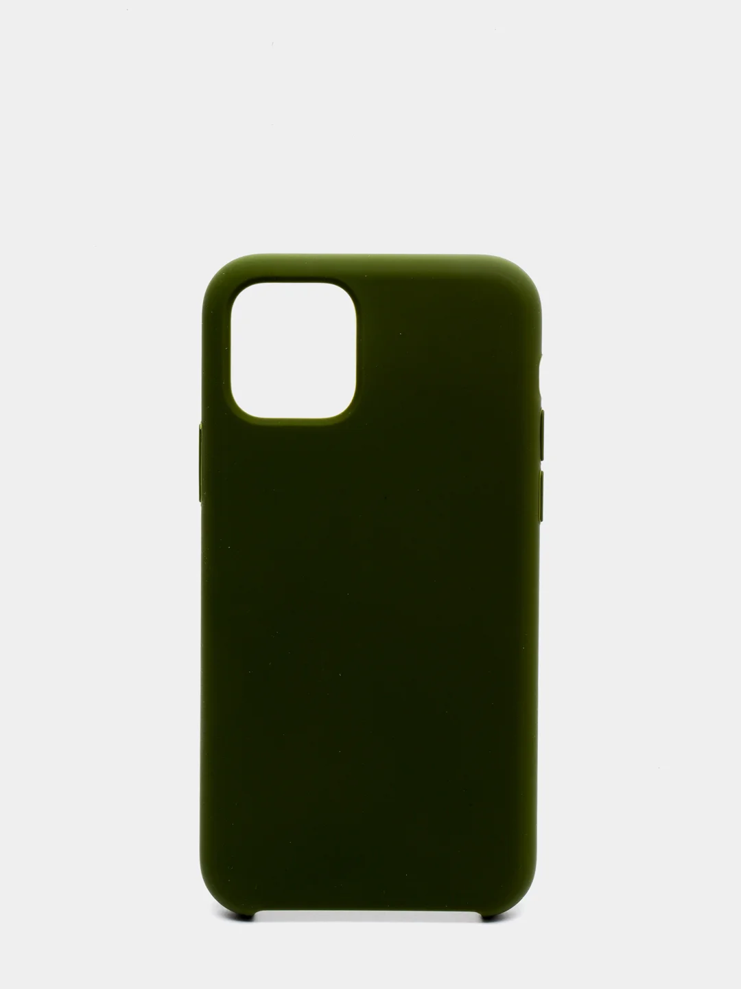 Зеленый чехол Silicone Case силиконовый с микрофиброй IPhone 5/5s/SE 6/6s 7/8 7+/8+ X/XS / 11 / 12