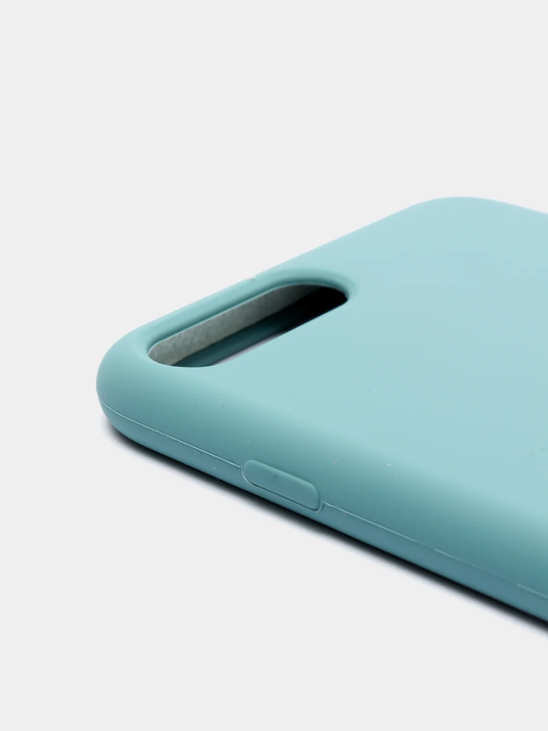 Бирюзовый чехол Silicone Case силиконовый с микрофиброй IPhone 5/5s/SE 6/6s 7/8 7+/8+ X/XS / 11 / 12