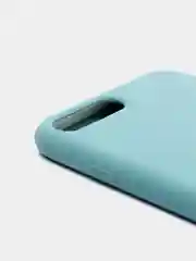 Бирюзовый чехол Silicone Case силиконовый с микрофиброй IPhone 5/5s/SE 6/6s 7/8 7+/8+ X/XS / 11 / 12