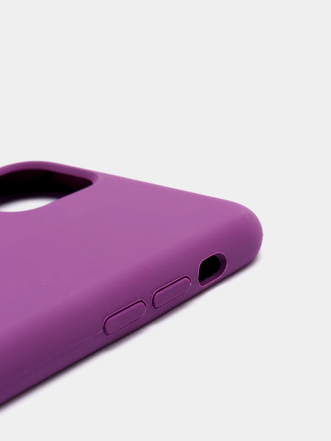 Фиолетовый чехол Silicone Case силиконовый с микрофиброй IPhone 5/5s/SE 6/6s 7/8 7+/8+ X/XS / 11 / 12