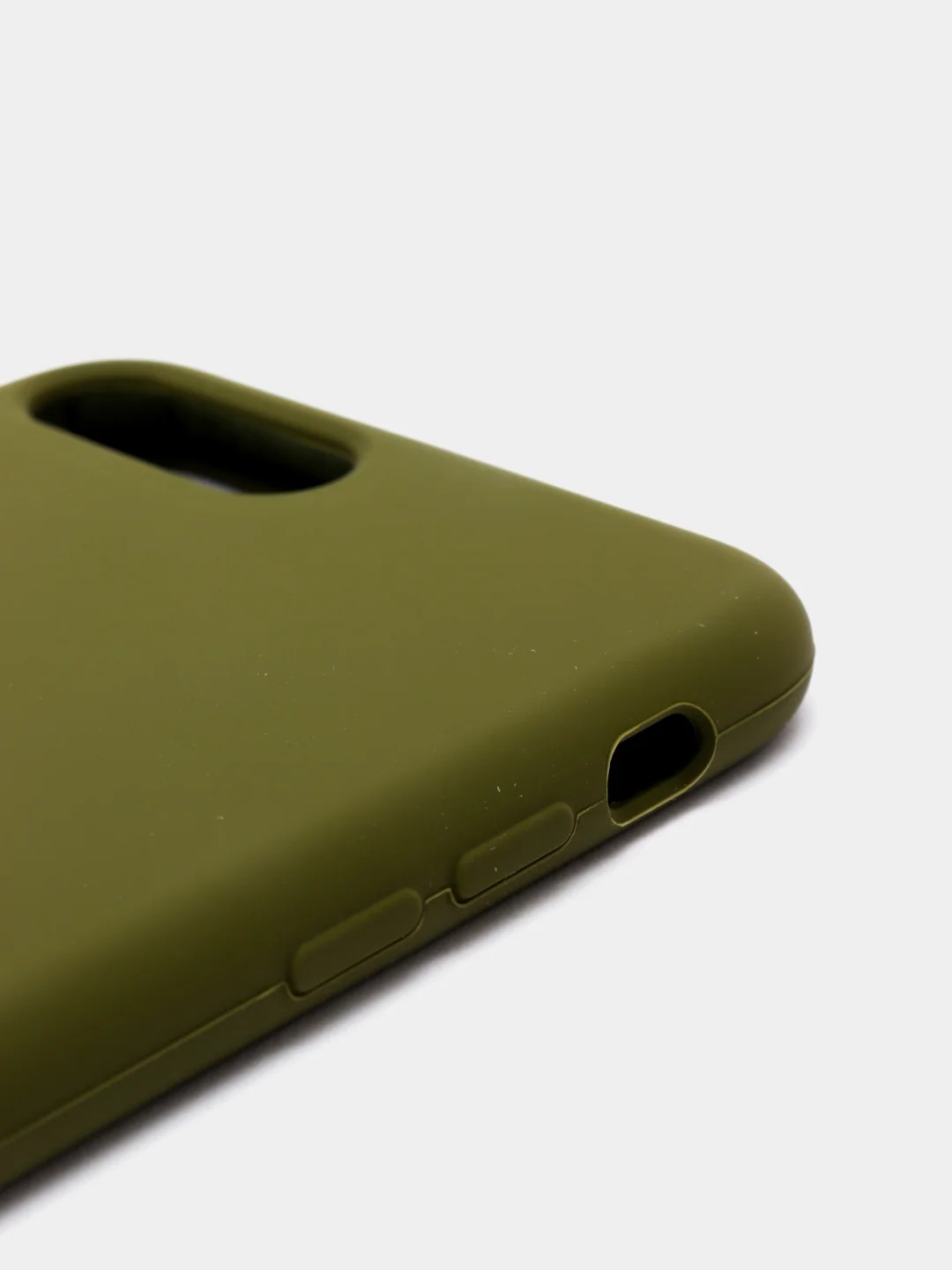 Зеленый чехол Silicone Case силиконовый с микрофиброй IPhone 5/5s/SE 6/6s 7/8 7+/8+ X/XS / 11 / 12