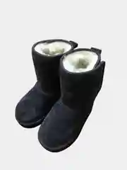 Серый угги детские/меховые сапожки/сапожки детские на липучке