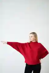 Красный водолазка