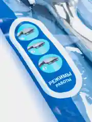Лейка для душа 3 режима, 80 мм, хром