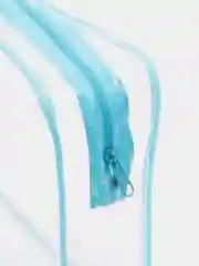 Голубой косметичка прозрачная, 3 размера