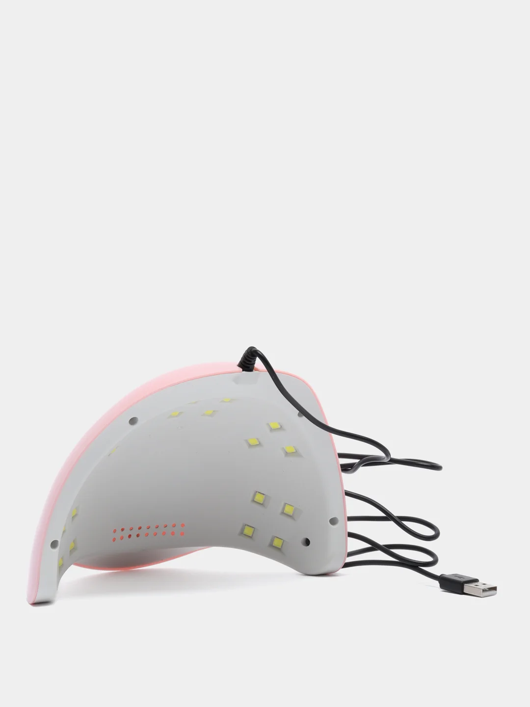 Розовый лампа для сушки гель лака, ногтей, маникюра X3, 18 ламп LED