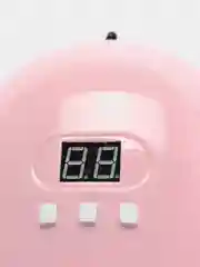 Розовый лампа для сушки гель лака, ногтей, маникюра X3, 18 ламп LED