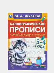 Каллиграфические прописи "Готовим руку к письму 3-4 года" М.А. Жукова