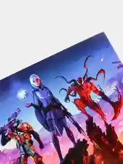 Открытка по мотивам игры Фортнайт