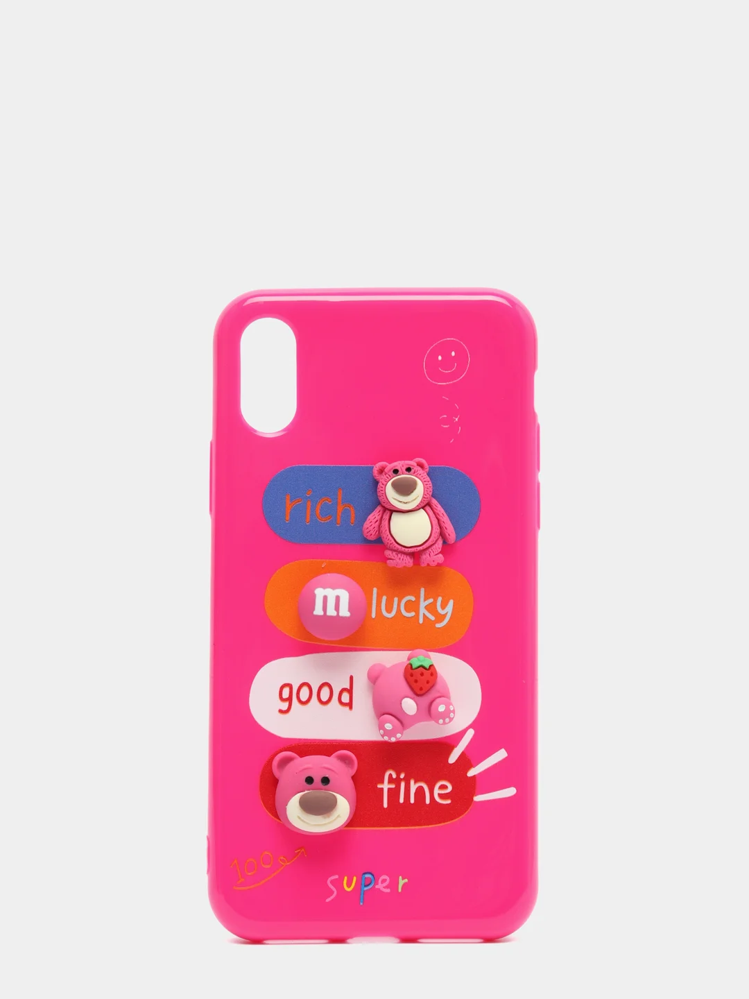 Розовый чехол на iPhone