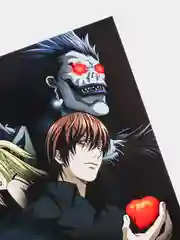 Открытка по мотивам аниме "Тетрадь смерти" (Death note)