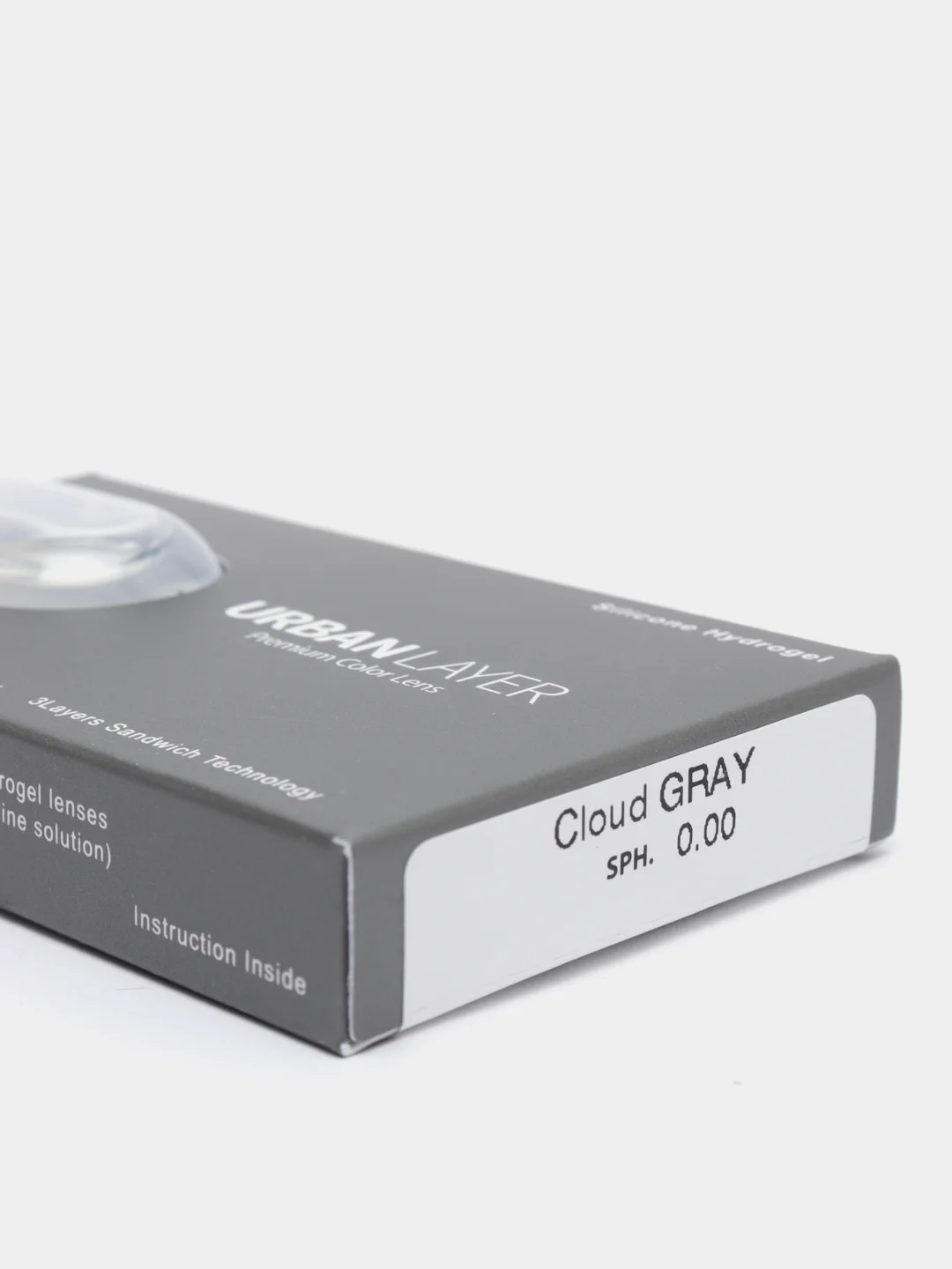 Цветные линзы Cloud Gray, серые