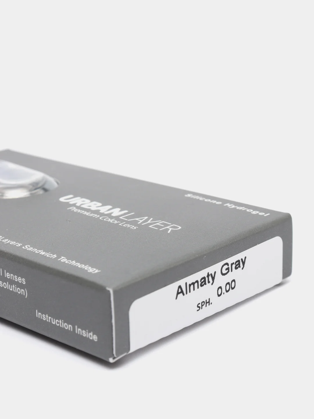 Серые цветные линзы Almaty Gray