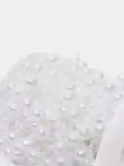 Белый бусины на нитке для рукоделия