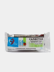 Салфетки медицинские, марлевые, двухслойные, стерильные, 16 х 14 см, 10 штук