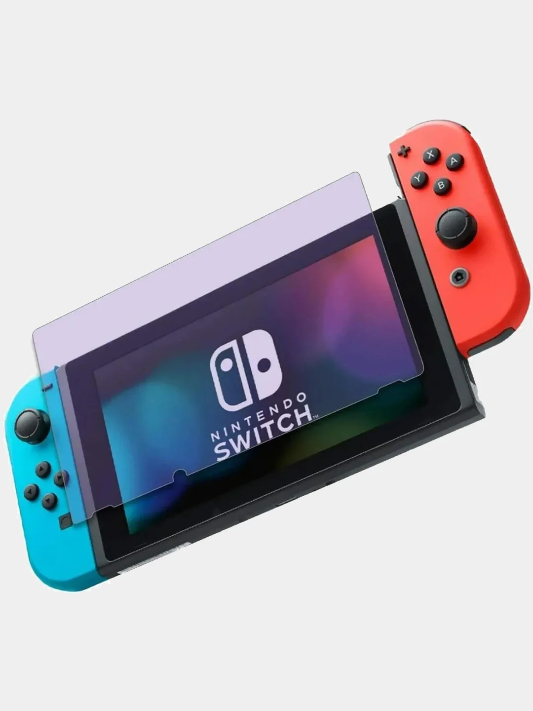 Стекло для Nintendo Switch защитное КАРТОФАН прозрачное с глянцевым олеофобным покрытием