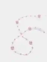 Розовый бусины на нитке для рукоделия
