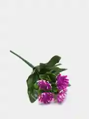 Фуксия хризантемы, пластиковый букет