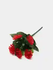 Красный хризантемы, пластиковый букет
