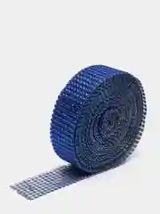 Синий сетка стразовая