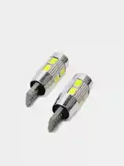 Лампа светодиодная, белая, Т10, (2.1x9.5D) CANBUS 8SMD 5630, 2 шт,