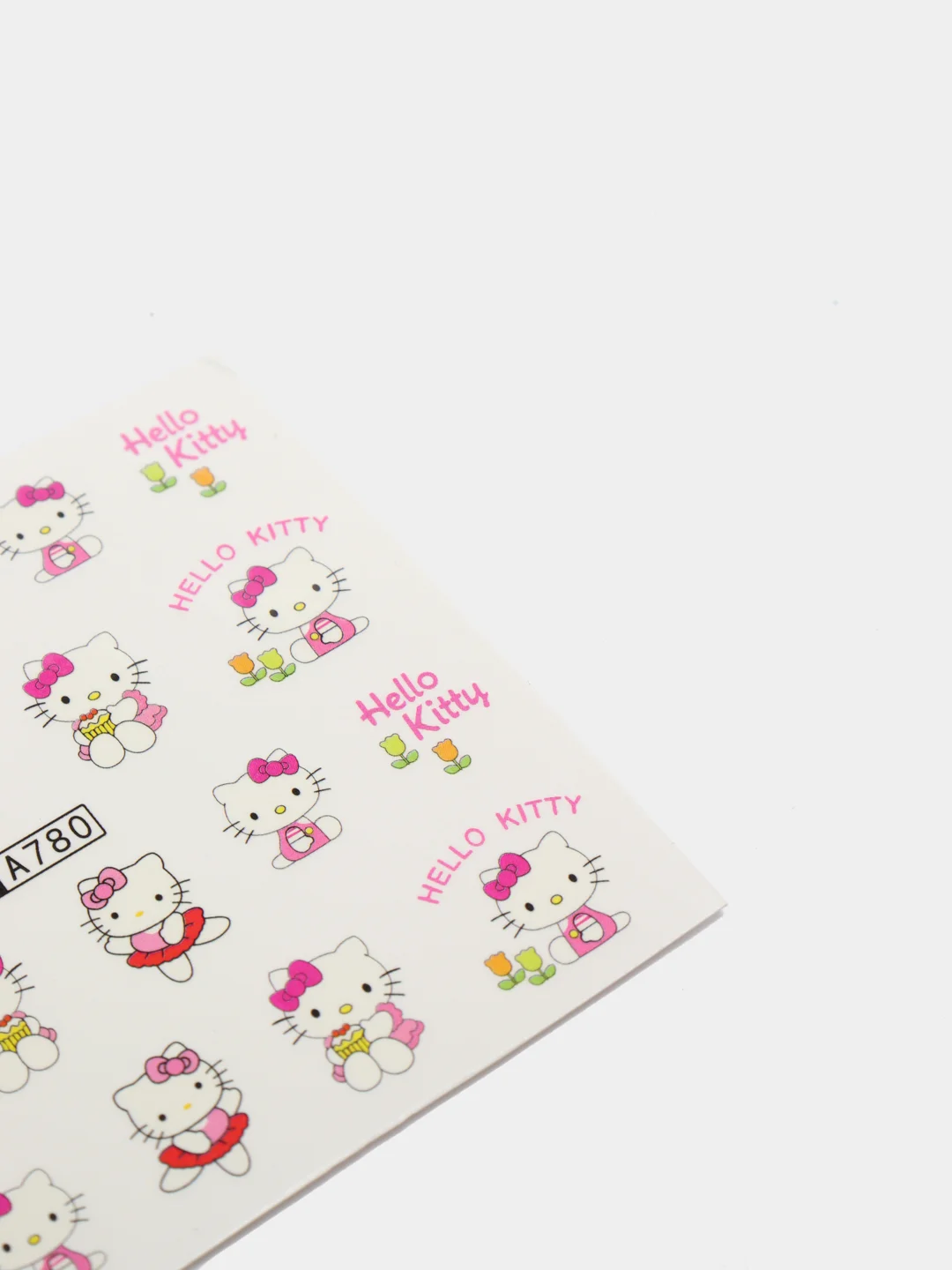 Багровый слайдер-дизайн для ногтей, водные наклейки "Hello Kitty", 12 видов