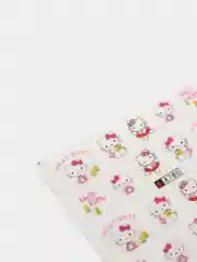 Багровый слайдер-дизайн для ногтей, водные наклейки "Hello Kitty", 12 видов