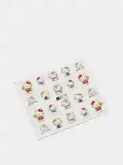 Алый слайдер-дизайн для ногтей, водные наклейки "Hello Kitty", 12 видов