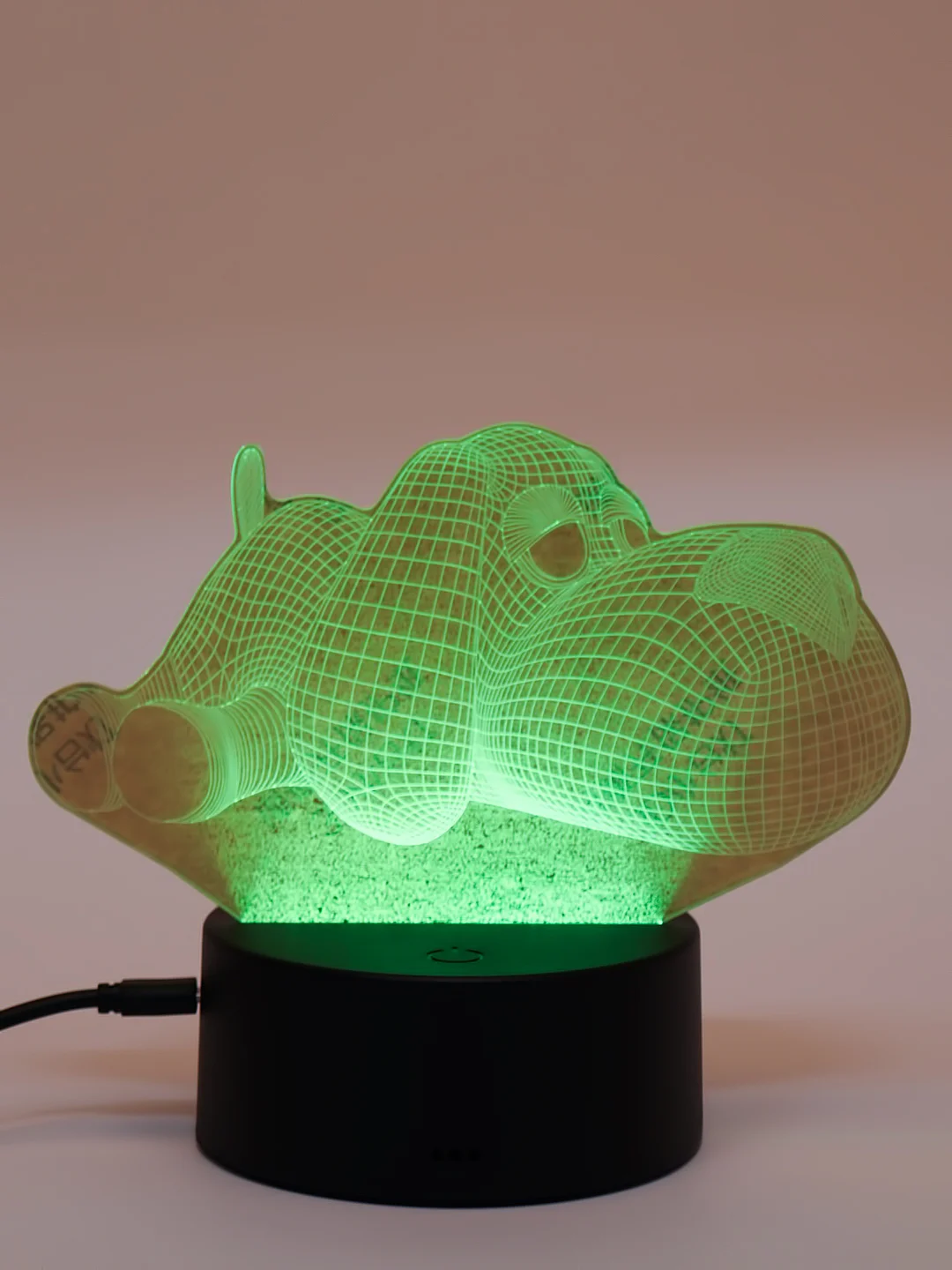 Белый светодиодный 3D ночник