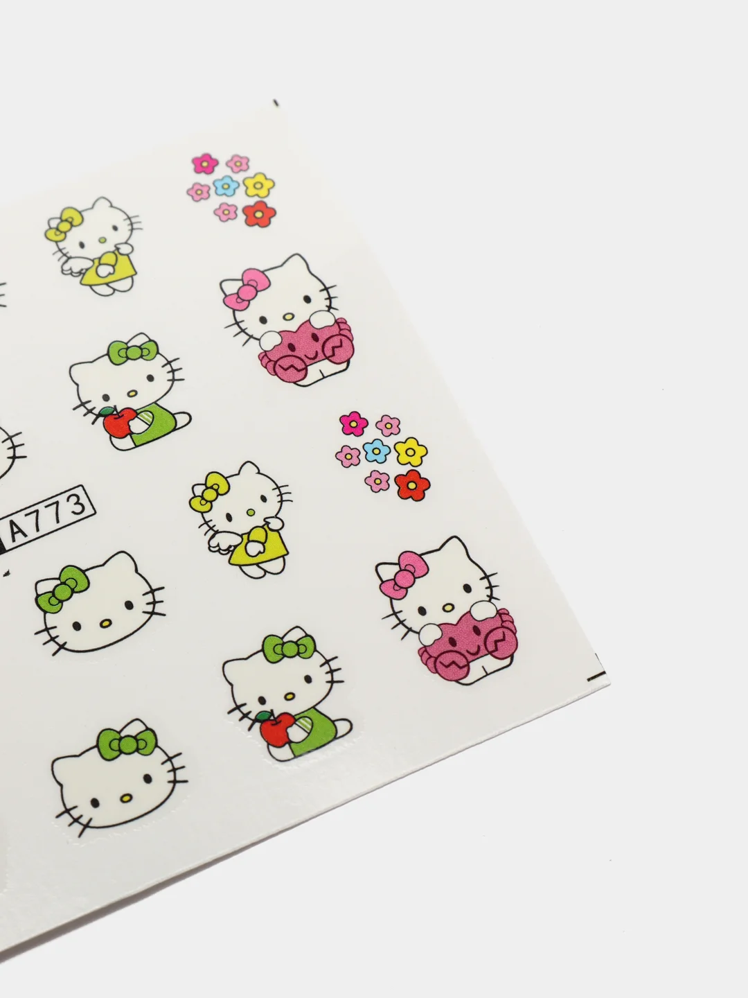 Манго слайдер-дизайн для ногтей, водные наклейки "Hello Kitty", 12 видов