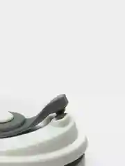 Серый силиконовый складной стакан для напитков Collapsible Coffee Cup, 8 цветов
