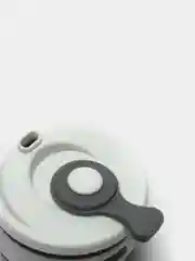 Серый силиконовый складной стакан для напитков Collapsible Coffee Cup, 8 цветов