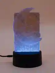 Черный светодиодный 3D ночник