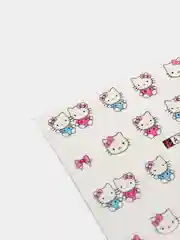 Золотой слайдер-дизайн для ногтей, водные наклейки "Hello Kitty", 12 видов