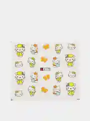 Белый слайдер-дизайн для ногтей, водные наклейки "Hello Kitty", 12 видов