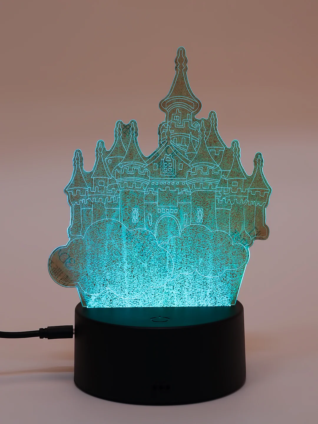 Золотой светодиодный 3D ночник