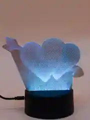 Серебряный светодиодный 3D ночник