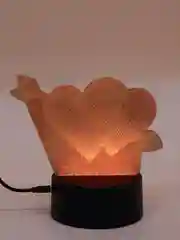 Серебряный светодиодный 3D ночник