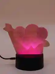 Серебряный светодиодный 3D ночник