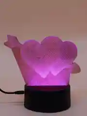 Серебряный светодиодный 3D ночник