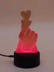 Серый светодиодный 3D ночник