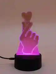 Серый светодиодный 3D ночник