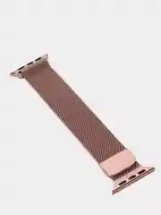 Розовый ремешок для смарт-часов Apple Watch Миланская петля, 42-44, металлический