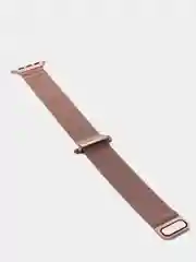 Розовый ремешок для смарт-часов Apple Watch Миланская петля, 42-44, металлический