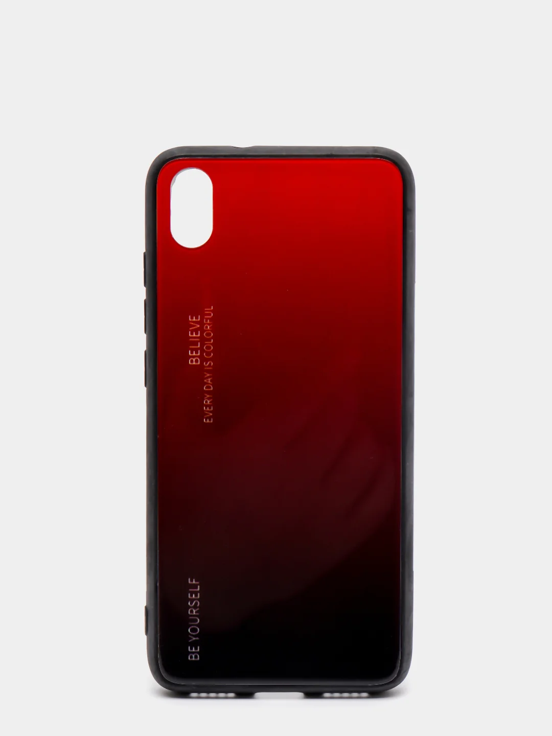 Красный градиентный чехол из закалённого стекла для Xiaomi Redmi 7A,8A,6A,8,Note 8,7,8T,10,K20,9T
